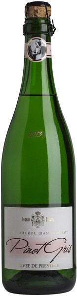 Шампанское Новый Свет Пино Гри Миллезим коллекционное, розовое, брют, 13%, 750 мл., стекло