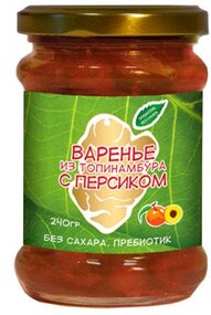 Варенье из клубней топинамбура с персиком  240гр  (ст/б) 1/6