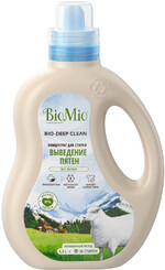 Гель-пятновыводитель для стирки цветного и белого белья BioMio 2в1 без запаха, 900 мл