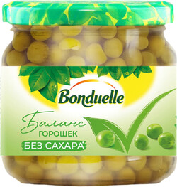 Горошек зеленый Bonduelle без сахара, 350 мл