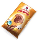 Мороженое стаканчик вафельный Айсберри пломбир шоколадный, 100 гр., флоу-пак