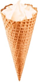 Мороженое Семейное пломбир ван в вафельном сахар рожке 130 гр., флоу-пак