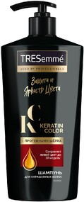 Шампунь для окрашенных волос TRESemmé Защита и яркость цвета с протеинами шелка, 650 мл