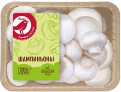 Грибы АШАН Красная птица шампиньоны, 250 г