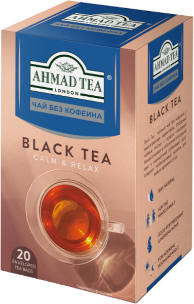 Чай черный Ahmad без кофеина 20 фильтр-пакетиков