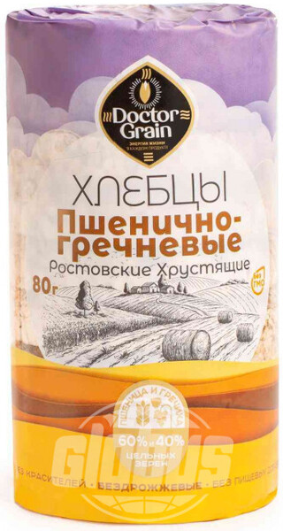 Хлебцы пшенично-гречневые Doctor Grain, 80 г
