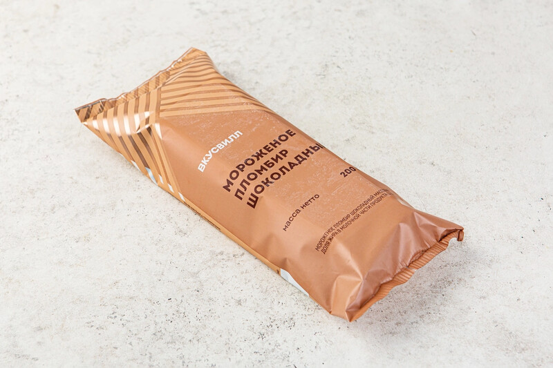 Мороженое пломбир шоколадный, 200 г