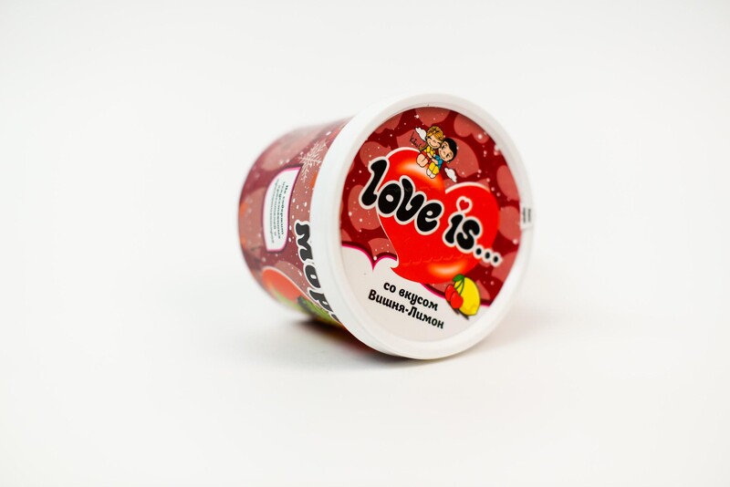 Мороженое LOVE IS сливочное со вкусом Вишня-Лимон 140 гр., картон