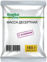 Масса десертная «Каждый день» с изюмом 23% ЗМЖ, 180 г