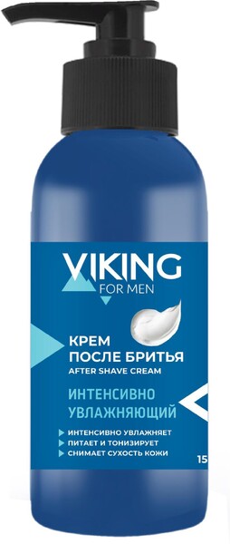 Крем после бритья Viking Intensive hydrating увлажняющий 150 мл., флакон с дозатором