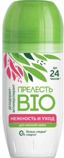 Дезодорант Прелесть Bio Нежность и уход ролик 50 мл., пластик