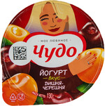 Йогурт фруктовый Чудо со вкусом Вишня-Черешня 2%, 130 г