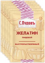 Желатин С.Пудовъ пищевой быстрорастворимый, 100 гр., сашет