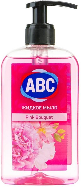 Мыло жидкое ABC Pink Bouquet 400 мл., флакон с дозатором