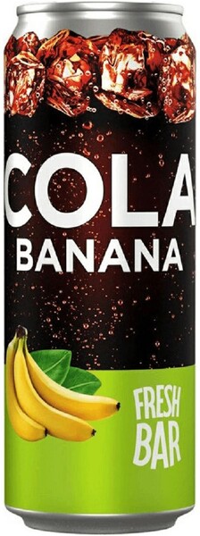 Напиток газированный Fresh Bar Кола Банан, 450 мл., ж/б