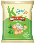 Сухарики Кириешки Light сметана и зелень, 80 г