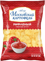Картофель Московский хрустящий рифленый со вкусом томатного кетчупа 130г