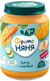 Пюре детское ФрутоНяня 190г булгур с индейкой