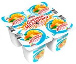 Йогурт сочный-молочный, 1,2% с соком абрикоса и манго Альпенгурт 95 гр., пластиковый стакан