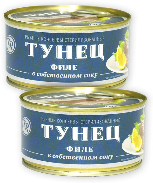 Тунец филе в собственном соку, 185 г
