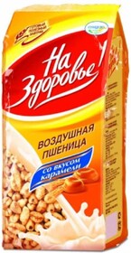 Пшеница воздушная с медом На здоровье 100 гр., пластиковый пакет