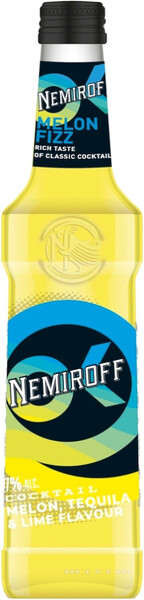 Напиток Nemiroff Коктейль слабоалкогольный со вкусом дыни текилы лайма 7%, 330мл
