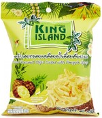 King Island Кокосовые чипсы в ананасной глазури, 40 гр