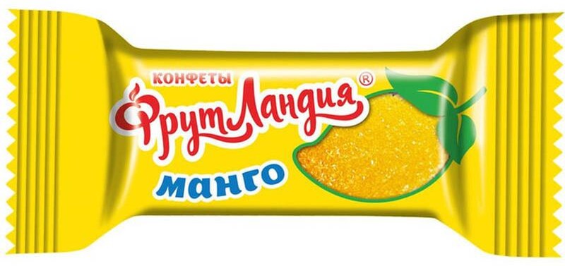 Конфеты со вкусом манго Славянка Фрутландия, 194 гр., пластиковый пакет