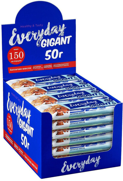 Батончик-мюсли Everyday Gigant с молочным шоколадом и кокосом 50г
