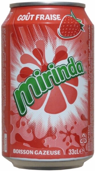 Напиток Mirinda Fraise клубника 330 мл., ж/б