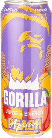 Напиток энергетический Горилла Персик/абрикос газированный 0,45л