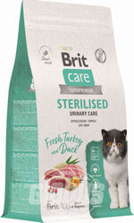 Сухой корм для стерилизованных кошек Brit Care Superpremium Sterilised Индейка и утка, 1,5 кг