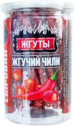 Жгуты Орион Жгучий Чили колбаски сырокопченые из мяса птицы 150 гр., пластик