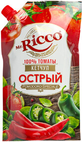 Кетчуп Mr.Ricco Pomodoro Speciale Острый 300г