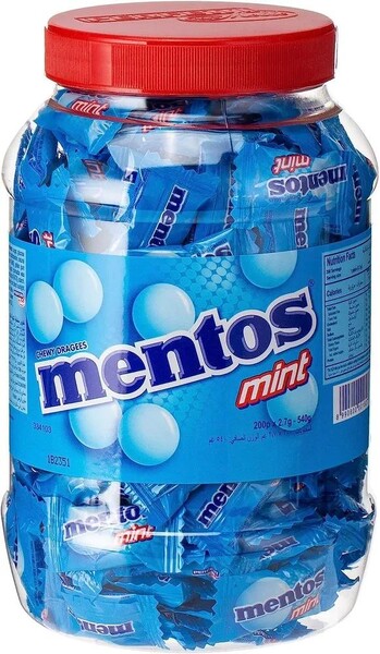 Жевательные конфеты Mentos Mint 540 гр., пластик