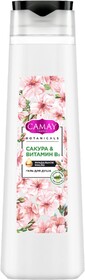 Гель для душа Camay Botanicals Японская сакура, 400 мл