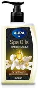 Жидкое мыло 2в1 для рук и тела AURA Spa Oils Нероли и масло арганы 300 мл., флакон/дозатор