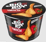 Чипсы Big Bon Snack Box Копченая паприка 70 гр., чашка