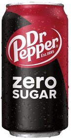Газированный напиток Dr. Pepper без сахара, 355 мл., ж/б