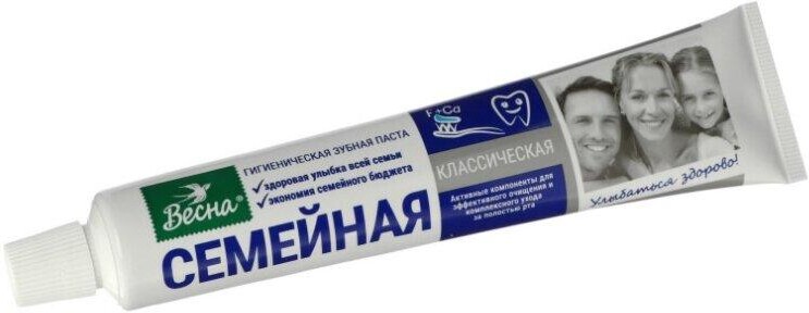Зубная паста Весна Семейная 90 г
