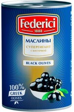 Маслины FEDERICI  Супергигант с/к 820 гр., ж/б