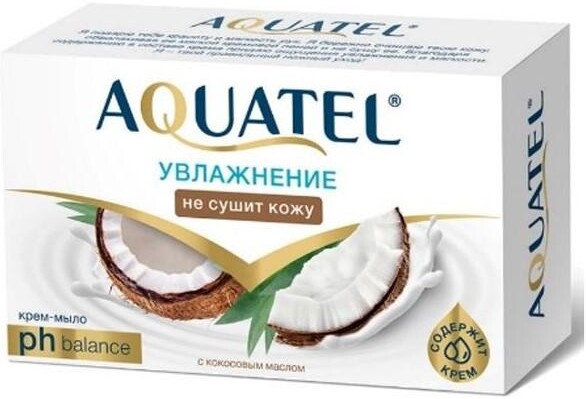 Крем-мыло Весна Aquatel Кокосовое молочко 90 гр., картон