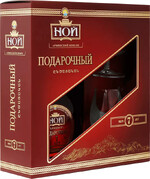 Коньяк Noy Podarochniy Armenian Brandy 7 y.o. in gift box with two glasses, 0.5 л