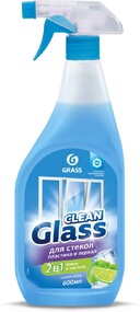 Чистящее средство для стекол и зеркал Grass Clean Glass голубая лагуна, 600 мл