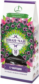 Иван-чай Емельяновская Биофабрика с Чабрецом ферментированный листовой, 50 гр., картон