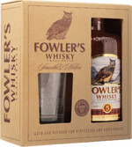 Виски российский «Fowler's Grain» в подарочной упаковке со стаканом, 0.7 л