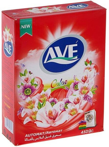Стиральный порошок Ave автомат для цветных вещей 450 гр., коробка