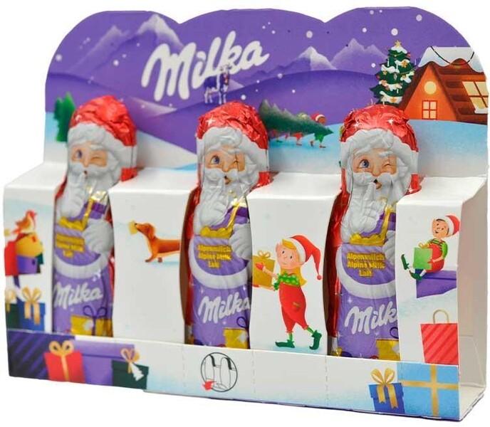 Набор Milka XMAS Санта импорт, 3 шт по 15 гр., бумага