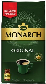 Кофе растворимый Jacobs Monarch Original сублимированный пакет 800 гр., вакуум