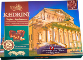 Конфеты “Kedrini” “Московская коллекция. Большой театр” Орех, молочный шоколад.
